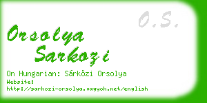 orsolya sarkozi business card