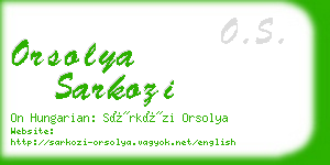 orsolya sarkozi business card